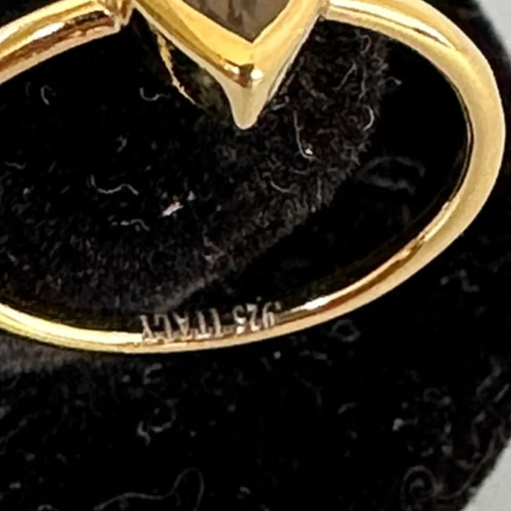 925 GF real Citrine stone made in italy